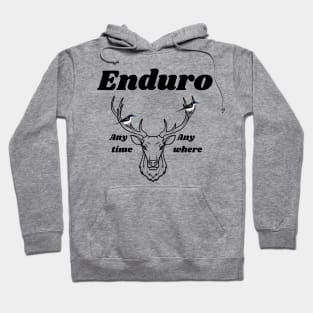 Enduro any time, any where . Awesome Dirt bike/Motocross design. Hoodie